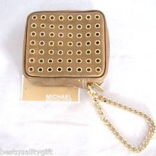 Michael Kors Collette Bronze Small Pouch / Wristlet-new