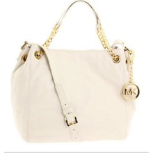 Michael Kors Jet Set Medium Gather Shoulder Tote Vanilla 30s11jse2l-van Tag