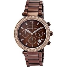 Michael Kors Parker Chronograph Chocolate Dial Ladies Watch MK5578