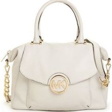 Michael Michael Kors Handbag, Fulton Satchel Vanilla Handbag Bag