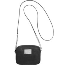 Michael Michael Kors Handbag, Jet Set Shiny Rhodium Crossbody Bag