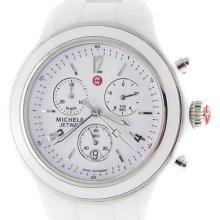 Michele Jetway Ceramic Mww17b000002 Chronograph Quartz Womens Watch