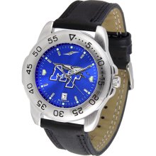 Middle TN State Blue Raiders Sport Leather Band AnoChrome-Men's Watch