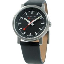 Mondaine Evo Night Vision Leather Strap Men's Watch A660.30303.15sbb