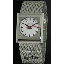 Mondaine Railways Watch wrist watches: Evo Cube On Mesh Band a658.3032