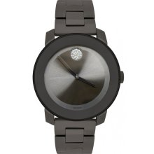 Movado Bold 3600103 Watch Medium Unisex - Grey Dial Stainless Steel Case Quartz Movement