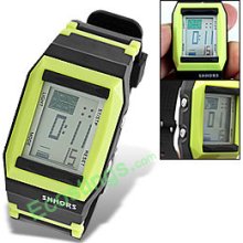 Multifunction Good Unisex Sports Watch Alarm Green
