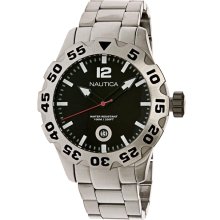 Nautica N17549G Black Dial Stainless Steel Bracelet Mens Watch