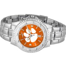 NCAA Clemson University Mens Stainless Watch COMPM-A-CLT - DEALER