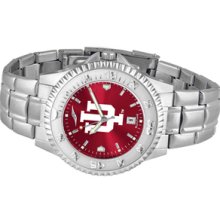 NCAA Indiana University Mens Stainless Watch COMPM-A-INH - DEALER