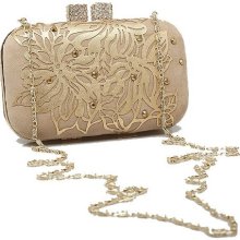 New Arrival !! Ladies' Evening Bag,golden crystal clutch bags with dimond ,high Quality wedding bags , CJ20