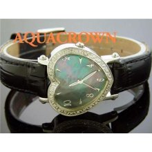 New! Swiss Aqua Master Lady Heart Style 0.50 Ct Blue