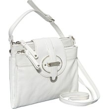 Nine West Handbags Zipster Small Crossbody White