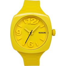 Nixon Watches Women's Goldenrad Yellow Silicone Yellow Dial Yellow Si