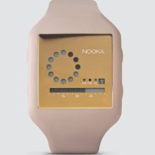 Nooka Unisex Zub Zirc Nk 20 Naked Gold Led Digital Chronograph Mode Watch