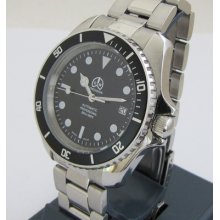 O & W Automatic Diver Wrist Watch 200 Metre, Old Stock, Swiss Made