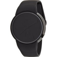 ODM Unisex Studio Analog Stainless Watch - Black Rubber Strap - Black Dial - DD134-01
