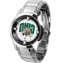 Ohio Univ Bobcats Logo- Mens Titan Steel Watch