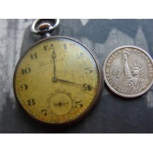 Old Antique Working Mechanical Pocket WATCH Louis Grisel / Open Face pocket watch / antique timepiece / collectible pocket watch