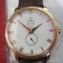 Omega De Ville Co-axial Men's Watch Automatic 18k 750 Solid Gold Sapphire Swiss