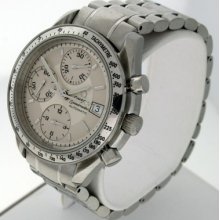 Omega Speedmaster With Date Automatic Chronograph Stainless Steel 38mm Watch.