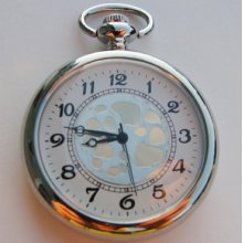 Open Face Mechanical Pocket Watch - Hand Engraved
