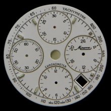 Original Minerva Chronograph Watch Dial Men's