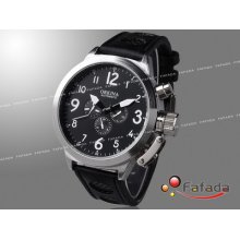 Orkina Mens Xxxl Automatic Mechanical Wrist Watch Black