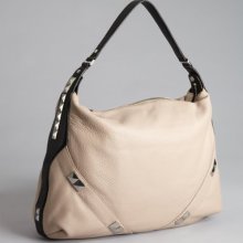 orYANY cameo pebbled leather studded 'Capricorn' hobo