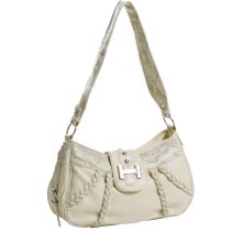 Parinda Calla Snakeskin Embossed Leather Small Handbag - Sand