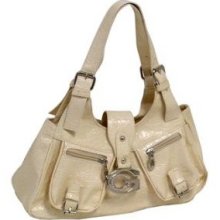 Parinda Kalei Croco Embossed Faux Leather Small Handbag Sand