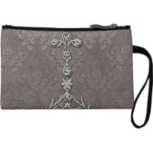 Parisian Jewel: Platinum And Pewter Wristlet Clutches