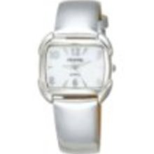 Pedre Women's 7750SX Silver-Tone with Silver Mirror Leather Strap