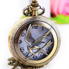 Pocket Watch Vintage Retro Style Necklace Locket Pendant Chain Pwat010