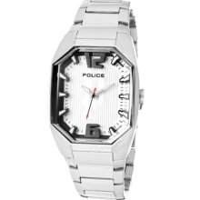 Police Watches Women's Octane Silver Dial Stainless Steel Stainless St