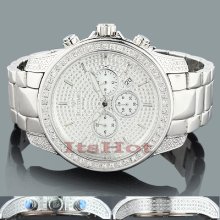 Polished Ice Time Mens Diamond Watch 2.50ct