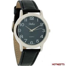 Quality Reflex Classic Quartz Gents Men's Wrist Strap Watch Fashion 3c02