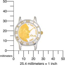 R113-FJN2-0 Jefferson Nickel Ladies Strap Coin Watch Ladies Leather Wa