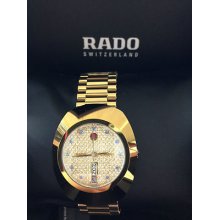 Rado Men's Watch R12413313 Diastar Jubile Mens Gold Tone Diamonds Automatic