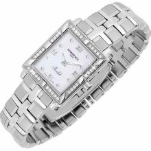 Raymond Weil Designer Women's Watches, Parsifal - Ladies' Diamond Frame Mother of Pearl Date Watch