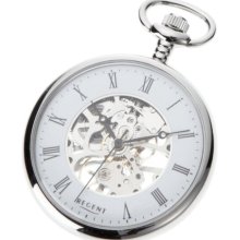 Regent Mechanical Pocket Watch Chromed 11240003