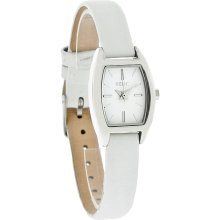 Relic By Fossil Ladies White Dial White Leather Band Quartz Watch ZR34063