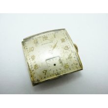 Reserved for Ralph Vintage 10L Longines Mens wrist watch movement crystal and dial for parts repair