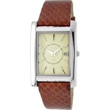 Roberto Bianci 1838Lea Bei Midsize 1838Lea Bei Snake Skin Leather Strap Watch