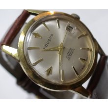 Rogers Men's Swiss Made Automatic 17Jwl Gold Calendar Watch