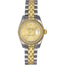 Rolex Ladies Steel & Gold Datejust Watch 179173
