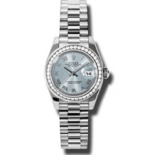 Rolex Lady Platinum Diamond President 179136 ibrp