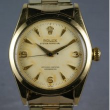 Rolex Non Date Ref: 6634 Oyster Perpetual White Waffle Dial Circa: 1973