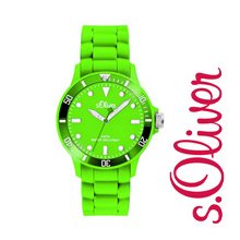 s.Oliver Silicone Band Watch Neon SO-2330-PQ Unisex
