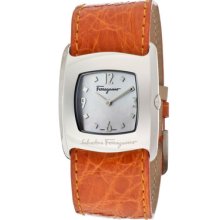 Salvatore Ferragamo Watch F51sbq9991-s165 Women's White Mother Of Pearl Dial